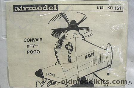 Airmodel 1/72 Convair XFY-1 Pogo, 151 plastic model kit